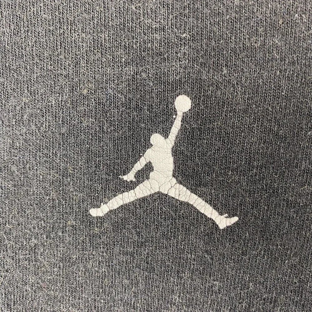 Vintage Jordan T Shirt Mens‎ Size XXL Faded Black Jumpman Spellout Basketball